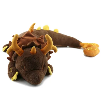 67ซม.Genshin Impact Plushของเล่นเกมZhong Li Morax Dragonของเล่นตุ๊กตาPlushieตุ๊กตาหมอนตกแต่งบ้านเด็กคริสต์มาสของขวัญ