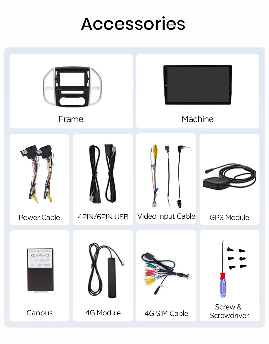 Junsun Wireless CarPlay Android Auto Autoradio für Mercedes-Benz Vito W447 2014-2020 Intelligente Systeme DSP SWC RDS GPS FM BT – Detail 26