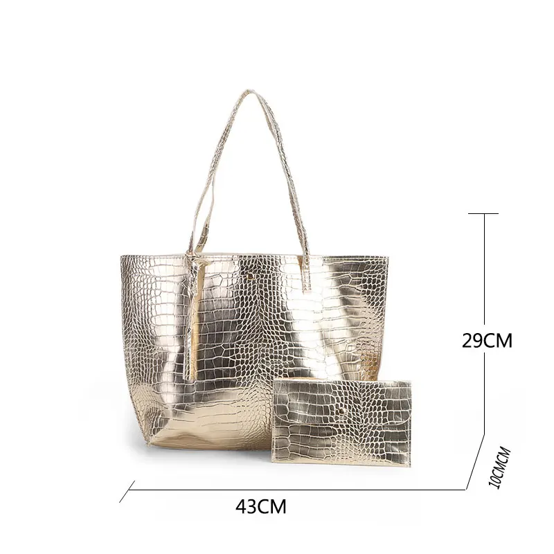 2 Sets Pu Handbag For Women Soft Leather Shoudler Messenger Bags Female Tassel Large Capacity luxury designer Handbag Tote Bag