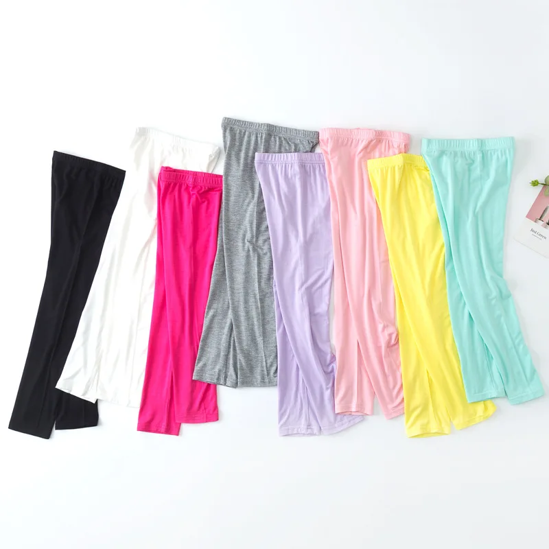 Summer Ultra-thin Girls Leggings 8 Colors Comfortable Spring and Autumn Outwear Modal Girl Sweatpants All-match Children Pants - Image 2