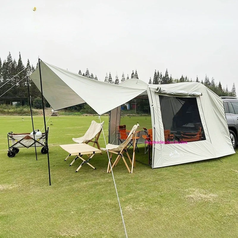 

Outdoor self-driving travel camping multi-person rainproof shading trunk tent