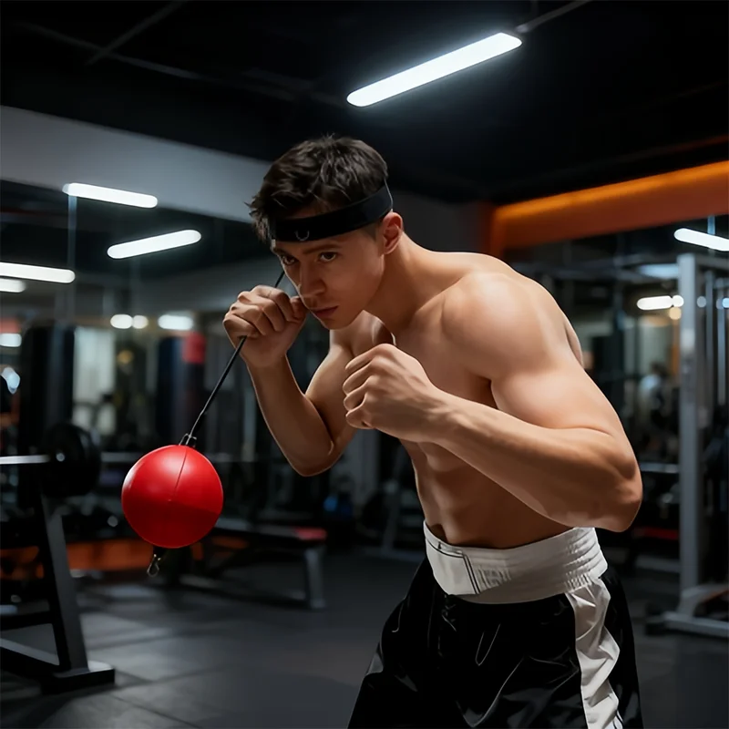 كرة تدريب الملاكمة للأطفال - عصابة رأس قابلة للتعديل MMA Gear لتحسين السرعة، معدات الدقة العاكسة 1-2 قطعة #1