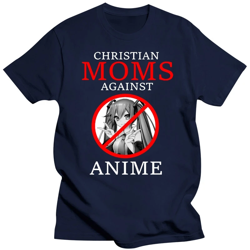 2021 Hottest Sale Christian Moms Against Anime Comfortabled Couple Tees Hip Hop T-Shirts Streetwears Unsiex Clothes New Clothing