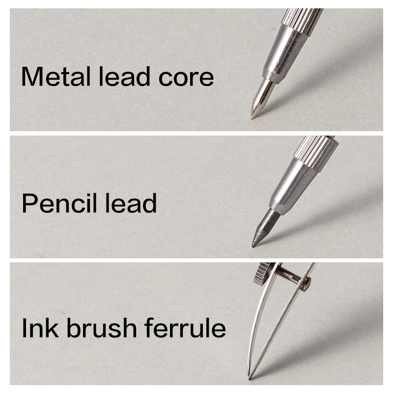 Deli conjunto de bússola de metal, exame de desenho profissional, ferramenta geométrica, material de papelaria para estudantes