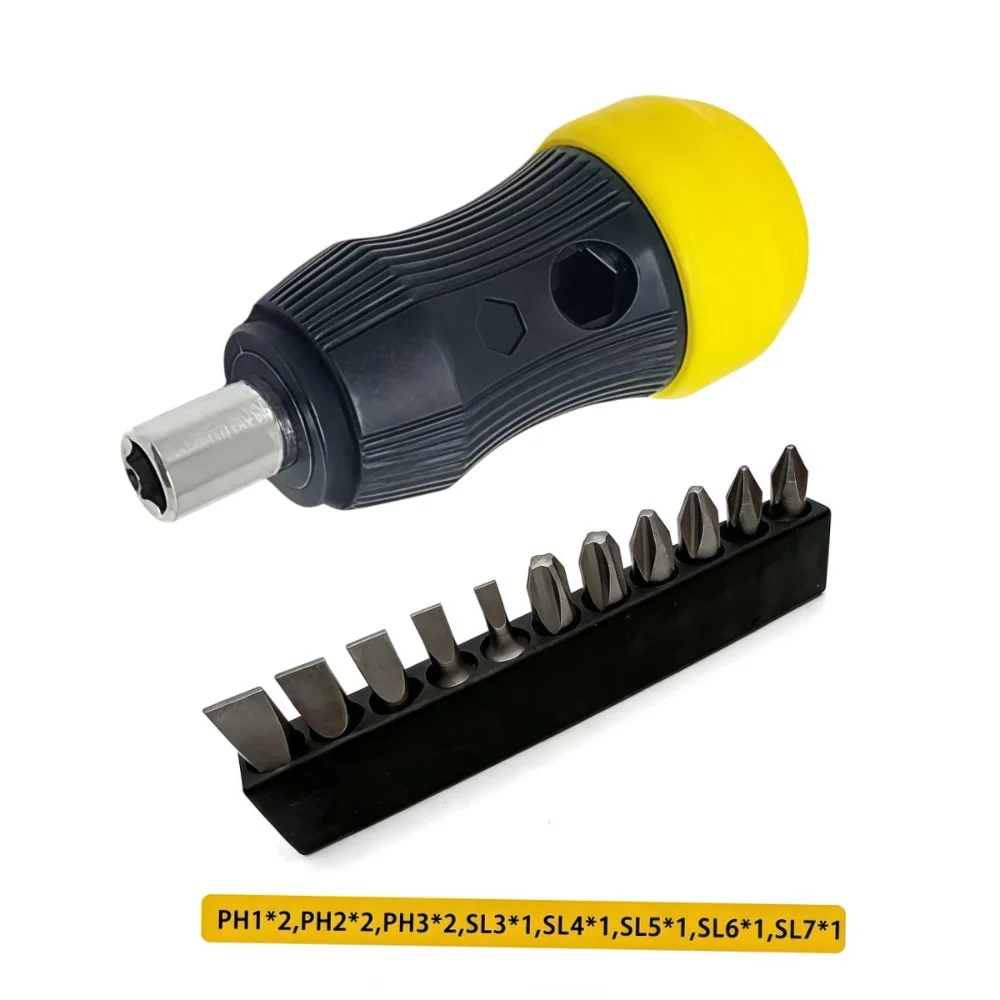 Mini-Schraubendreher-Set mit Phillips-/Quadrat-/HEX-/Torx-Bits mit hoher Härte, 25 mm lang, multifunktional, 1/4-Zoll-Sechskant-Schraubendreher, Handwerkzeuge – Detail 13
