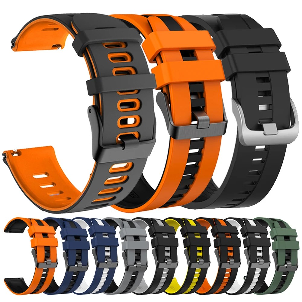 Silicone 20mm 22mm Watch Band for HUAWEI GT7 GT 7 Pro GT6 GT5 GT4 GT3 Gt2e 42 46mm Watch 6 5 4 Pro Sport Strap Women Men Correa