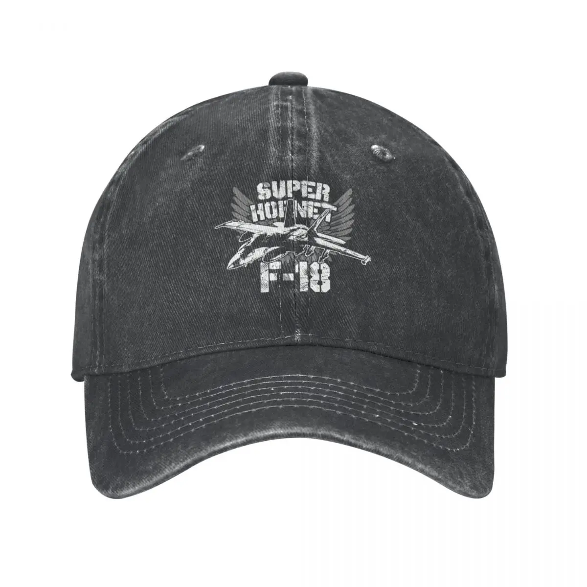 F/A-18 Super Hornet USAF Multirole Fighter USA Patriotic Eagle Wings Cowboy Hat Luxury Brand Snapback Cap Baseball Men Women's