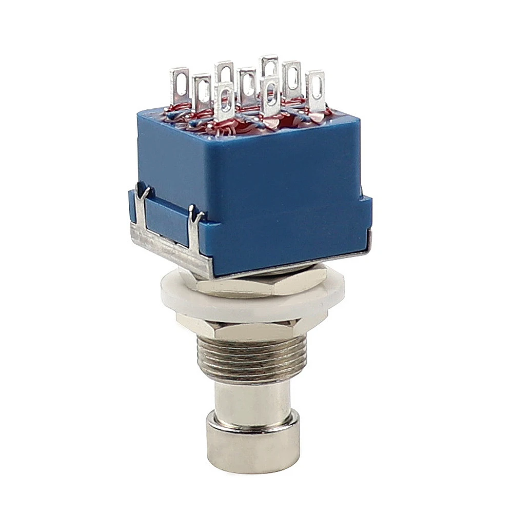 

5 PCS Effect Button True Bypass Foot Guitar Effects Pedal Accessories Blue Metal