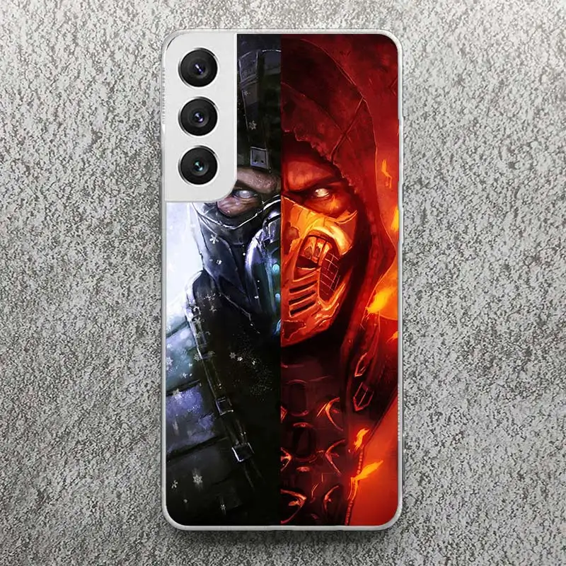 Mortal Kombat Print Soft Case for Samsung Galaxy Note 8 9 10 + 20 Ultra M21 M30S M32 M51 Phone Shell J4 J6 Plus J8 Cover