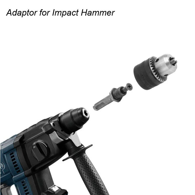 1,5-13mm Konverter 1/2"-20UNF Schlüsselbohrfutter Gewinde Schnellwechseladapter SDS 1/4" Sechskant Schlagschrauber Bit-Verbindungsstange – Detail 7
