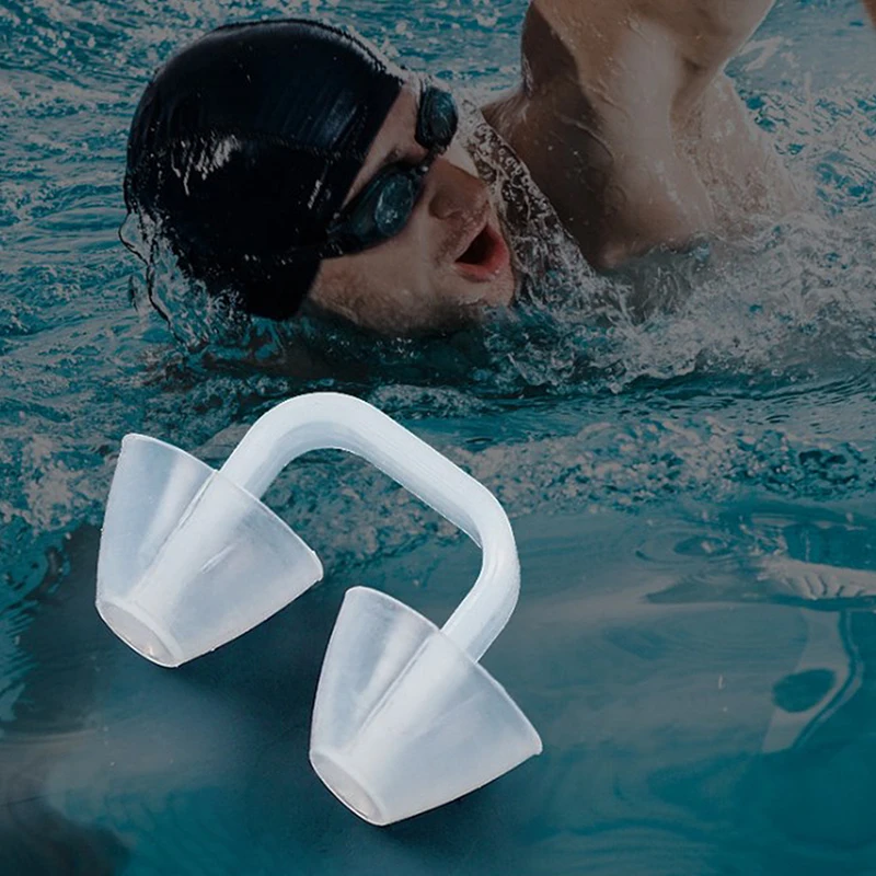 Creative Waterproof Nose Plug For Swimming Useful Reusable Silicone Swim Nose Protector Clip Diving Surfing Accessories