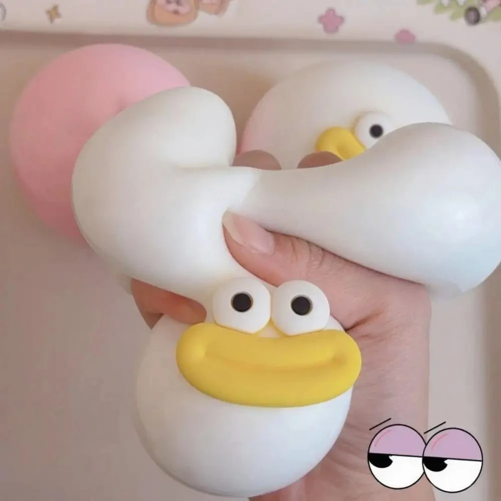 2026desk-stress-reliever-cartoon-sausage-mouth-steamed-bun-toy-stress-relief-dumpling-squeeze-fidget-slow-stress-ball-hand-toy