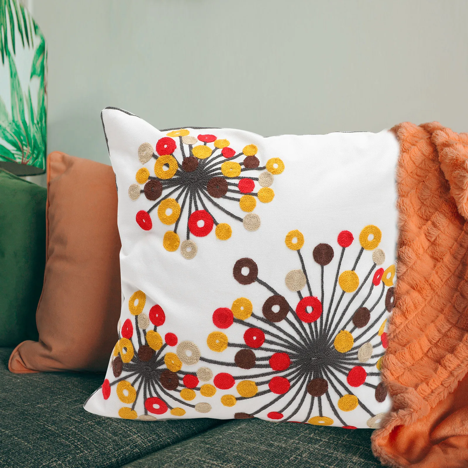 

2Pcs Decorative Pillow Covers Ethnic Print Soft Touch Pillowcase for Sofa Chair Car Home Office Bohemian Style Interior Decor