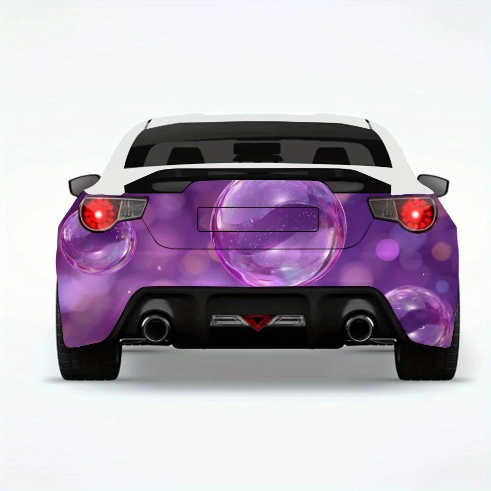 

Purple Bubbles Car Sticker-Vinyl Decal for Car Rear, Waterproof Self-Adhesive Vinyl Stickers for Vehicle Tail & Bumper, Decorati