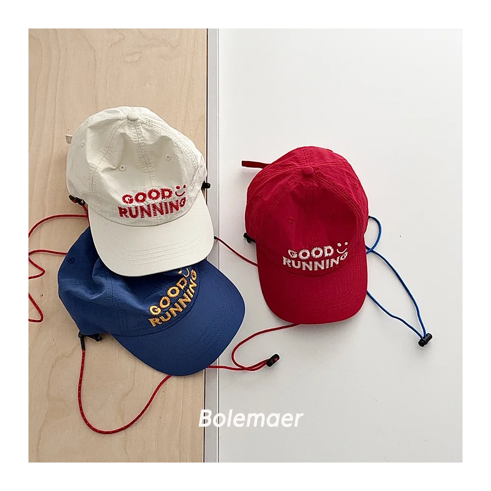 Children's Duckbill Cap Summer Thin Embroidered Letter Baseball Cap Boys Girls Outdoor Sun Hat