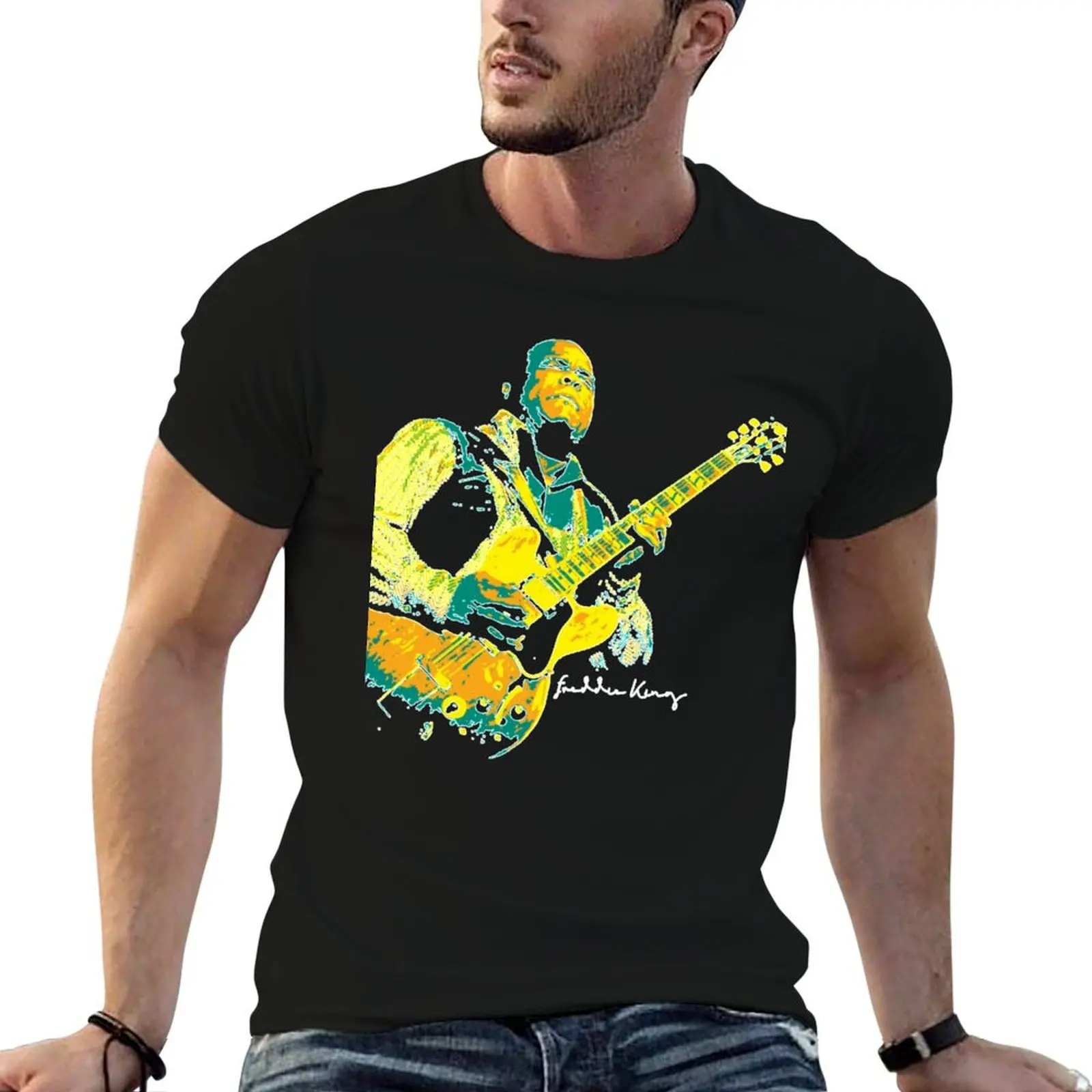 Freddie King Freddie King. an American blues guitarist and singer. Fred King. T-Shirt Casual Minimalist Short Sleeve Top