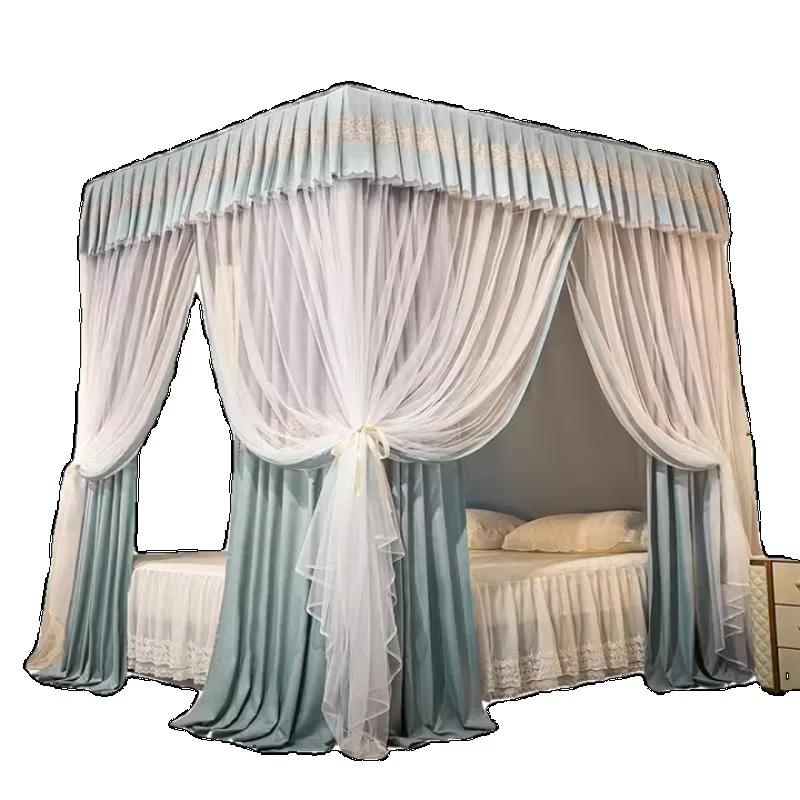 

Dust top blackout bed curtain mosquito net
