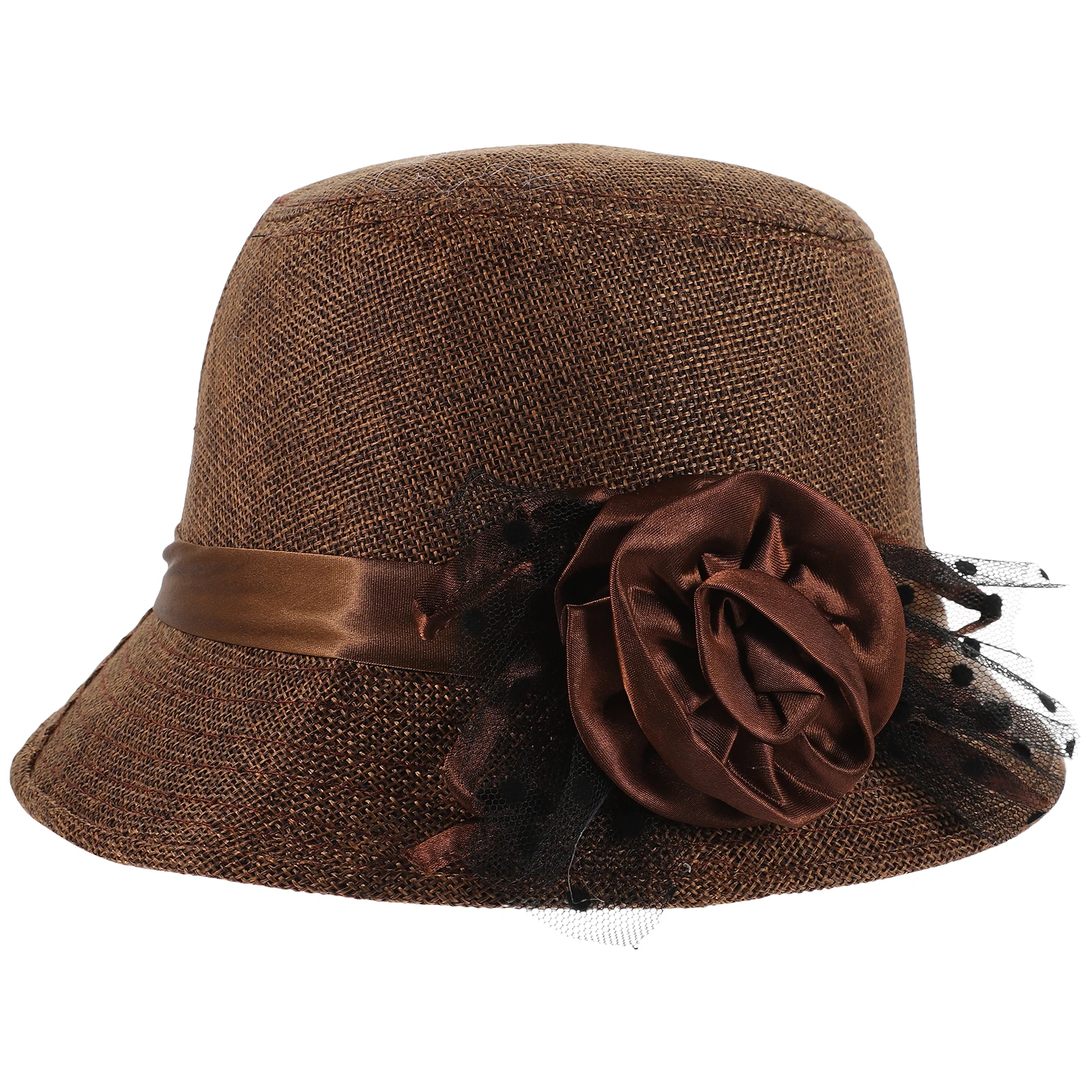 

Church Beanie Hat For Women Women Shaped Vintage Tea Party Large Flower Lace Beanie Warm Outdoor Casual Hat