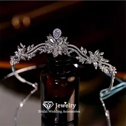 CC Bridal Crown Women Accessories Engagement Hairwear Wedding Headbands Shining Crystal Coronets Exquisite Tiaras Crowns AN496