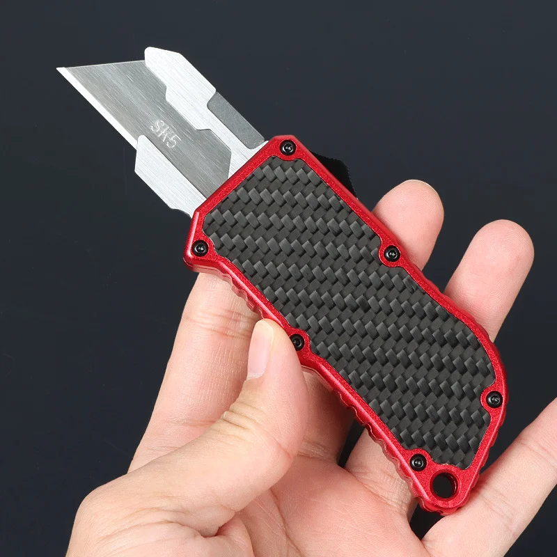 

High Quality SK5 Blade Utility Knife Aeronautical Aluminium Handle EDC Outdoor Camping Multitool Tool Paper Cutter Five Blade