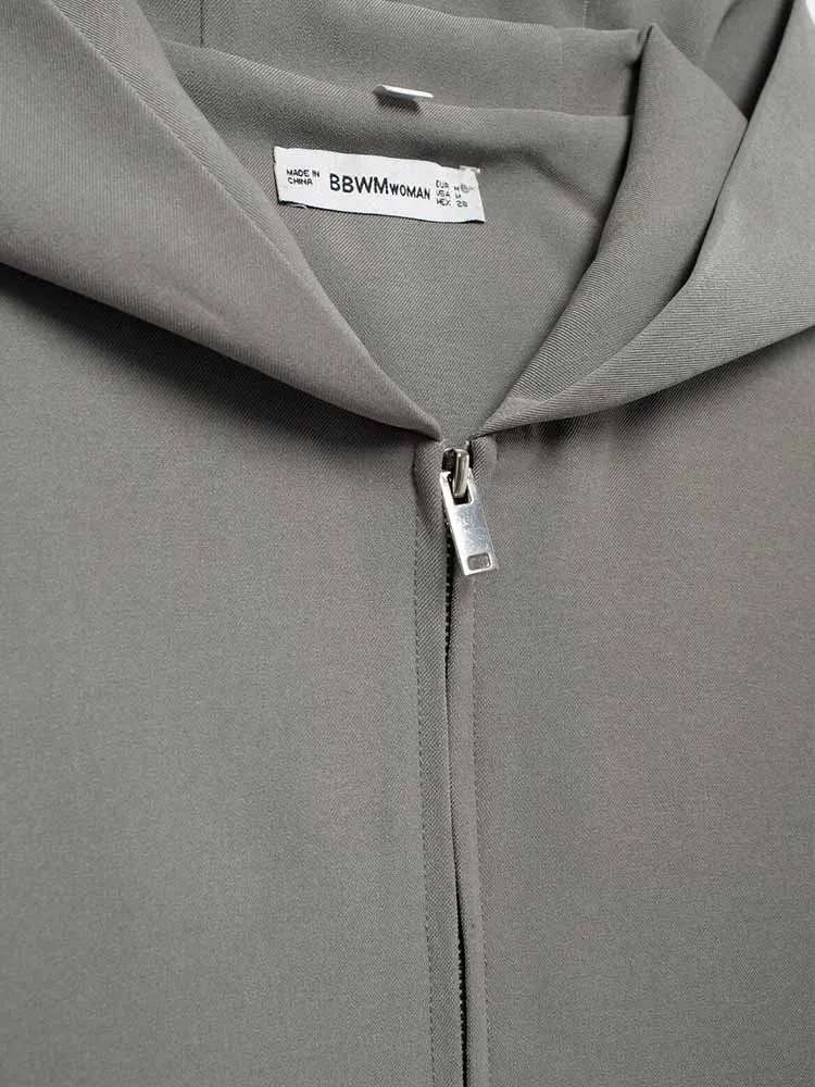 Veste courte à capuche polyvalente pour femmes, style européen et américain, nouvelle tendance d'automne, loisirs, design sense