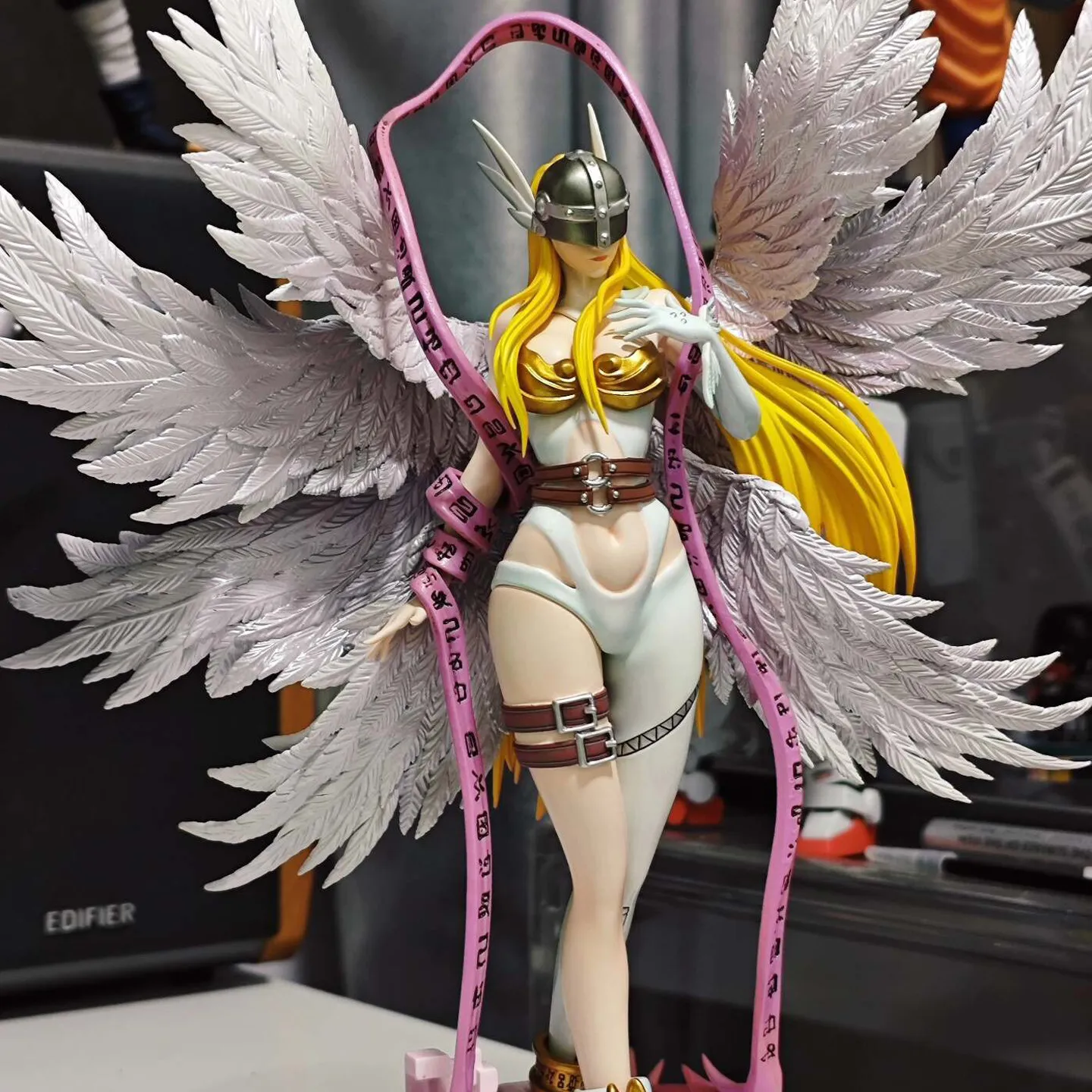 25cm Anime Digimon Adventure Figure Angewomon Figures Action Figurine Doll Desk Decoration Statue Collection Model Toy Gifts view 3