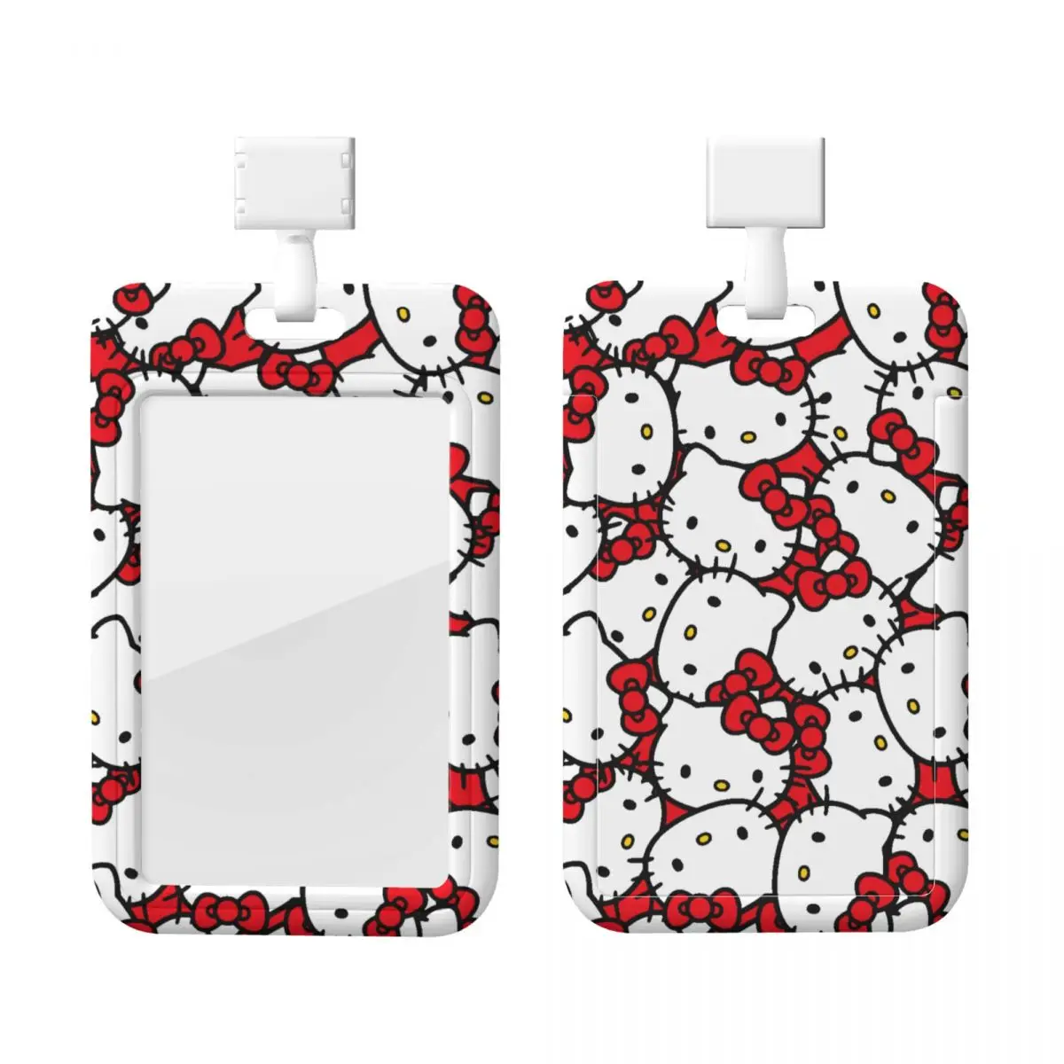 

Изготовленные на заказ бейджи Hello Kitty, держатели для карт метро, студенческий кампус, ремешок для карт, держатель для офисов, аксессуары для учетных данных