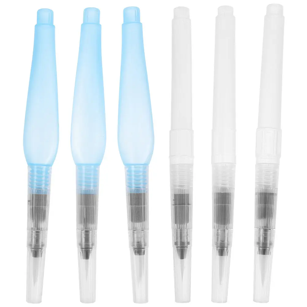 

Набор из 6 акварельных маркеров-кистей, многоразовые, прозрачные, для рисования, письма, гуаши, акварельные принадлежности