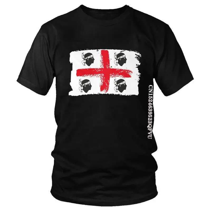 Sardinia Sardegna Flag Italy T Shirts Funny Italian Pride Tshirt Hip Hop T Shirt Men Oversized Tee Harajuku Fast Shipping