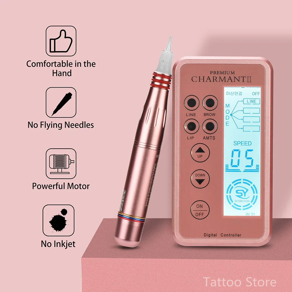 Dermografo Micropigmentation Charme Princesse PMU Machine Tattoo Digital Machine Tattoo Makeup Machine for Eyebrow Lip Eyeliner