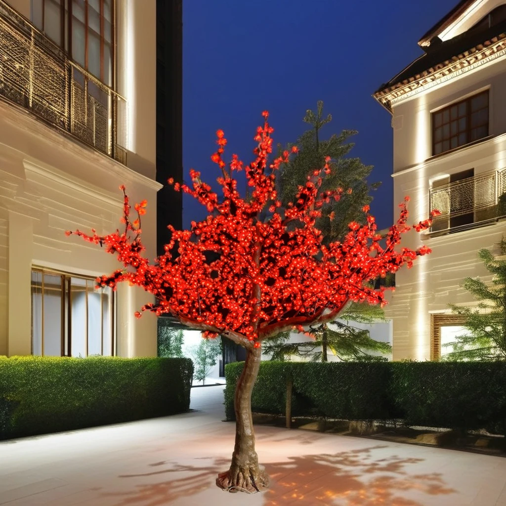 Pohon Sakura LED RGB Tahan Air - Christmas Tree Artificial ulasan dan harga