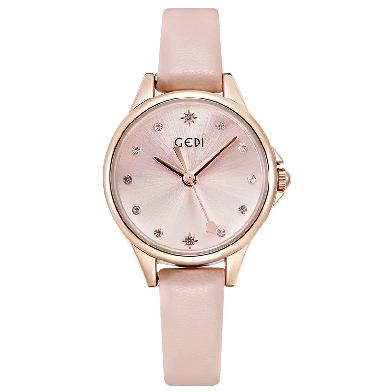 

Модные женские часы с ремнем, модные и простые маленькие свежие водонепроницаемые студенческие часы