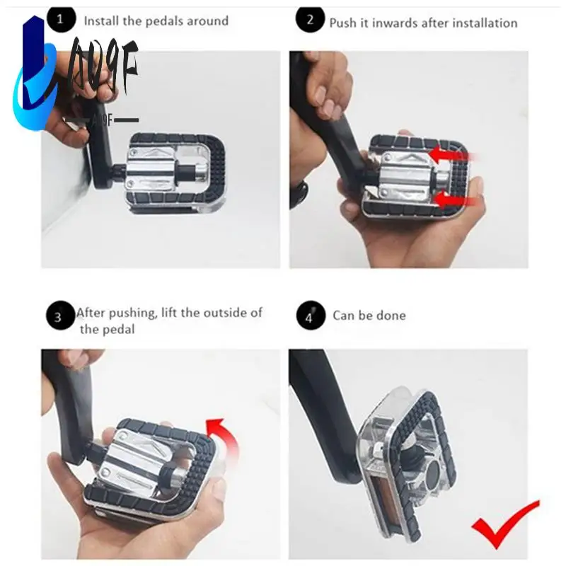 

A09F-Bicycle Pedals Flat Aluminum Alloy Platform Sealed Bearing Mountain Bike Pedals Replacement
