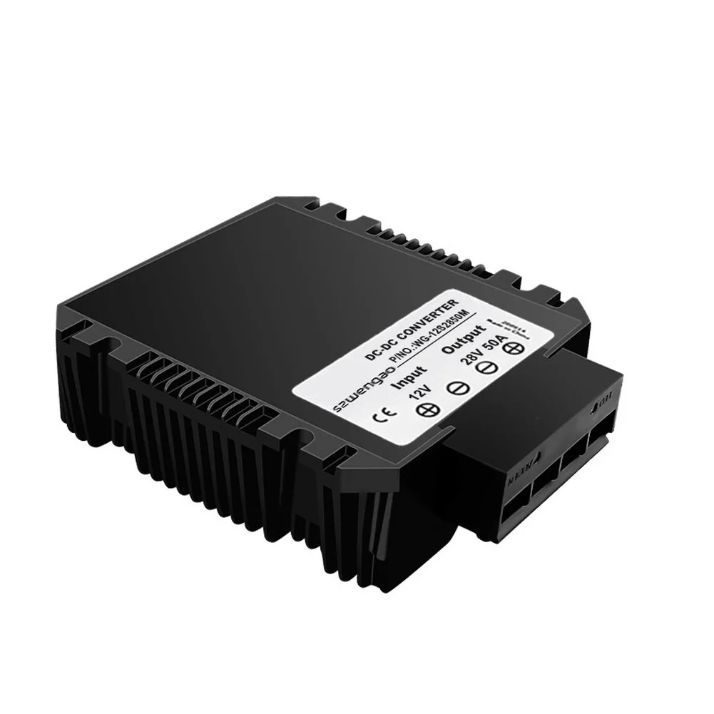 Waterproof IP67 12V to 28V 30A DC Boost Converter with 96.5% Efficiency for Marine Off-grid and Industrial Equipment