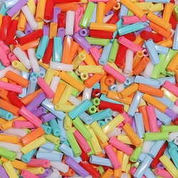 500pcs/box 6x2mm Colorful Twist Tube Beads Glass Seed Beads Loose Beads for Jewelry Making Diy Bracelet Garment Accessories