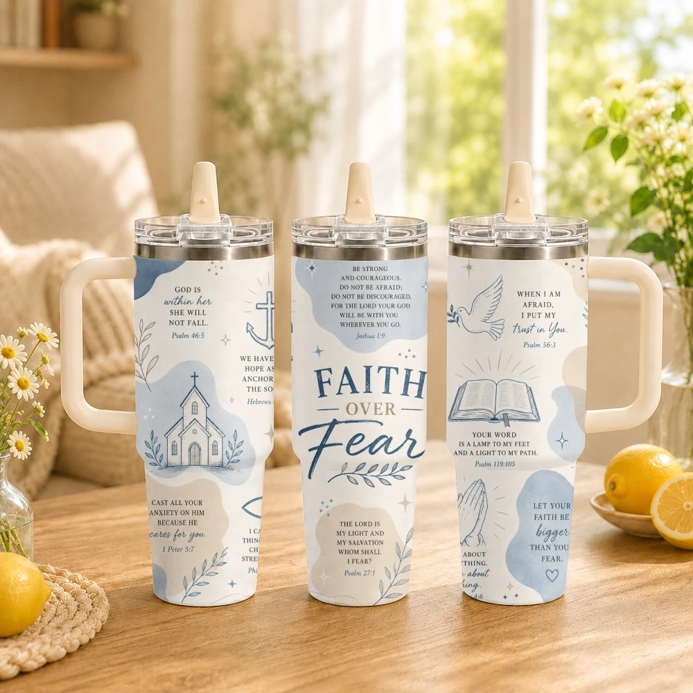 Proud Child Of God Faith Art Vacuum Flasks 40oz Thermal Tumbler with Handle Stainless Steel Insulated Water Portable Mug Cup
