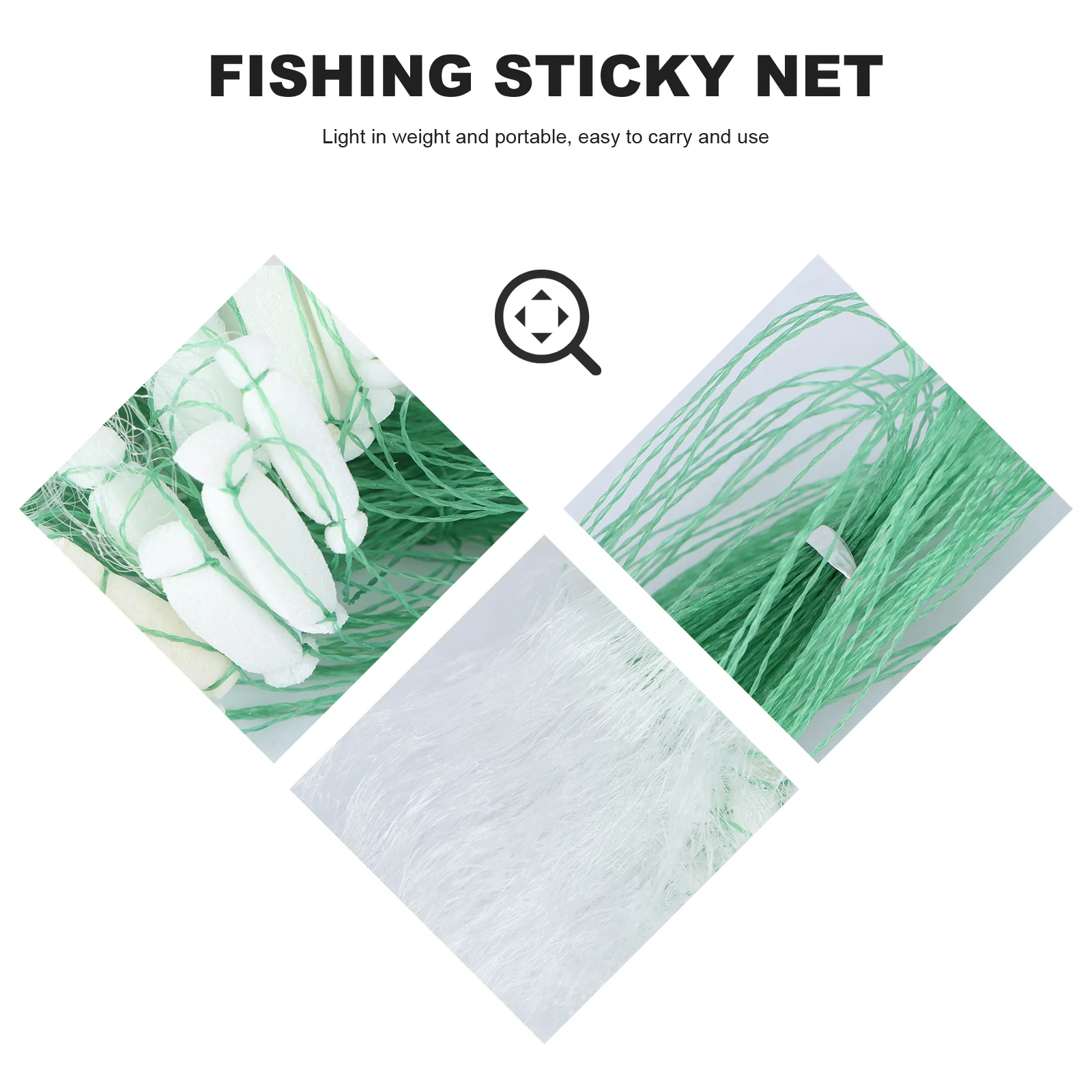 Lightweight Silk Fishing Sticky Net, Casting Net para pescadores e amantes