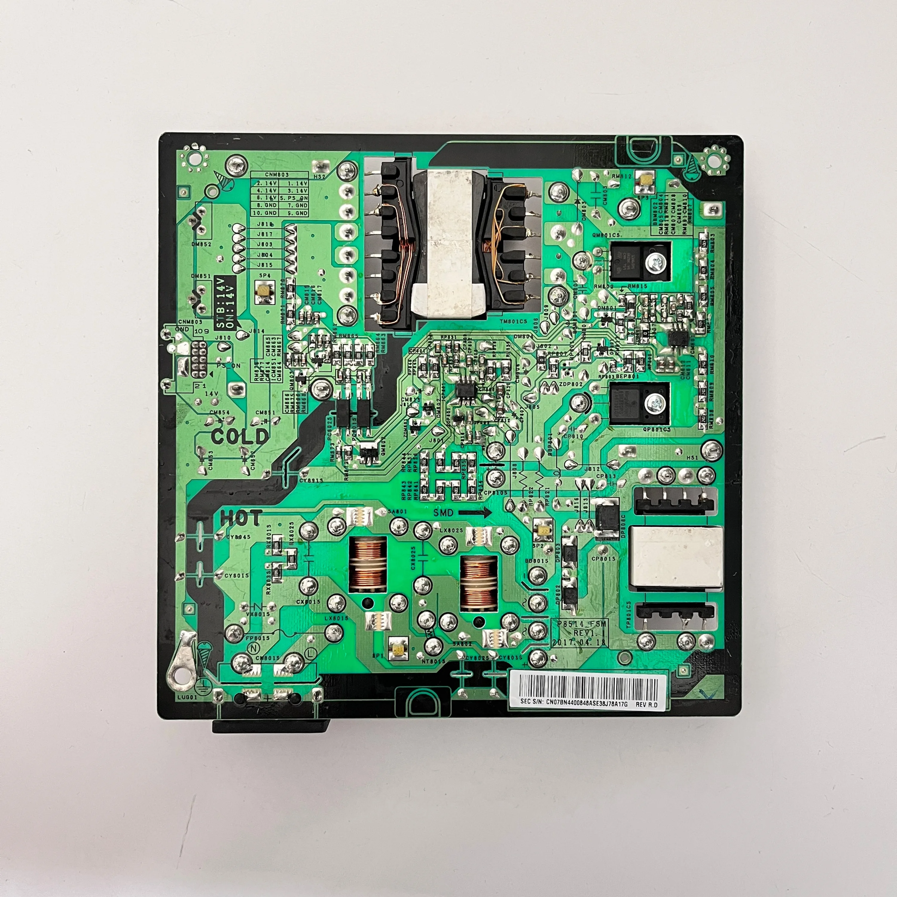 New Genuine Original TV Power Supply Board BN44-00848A Is Working Properly And Suitable For LCD TV LU32E85KRS/ZA LS27H850QFNXZA