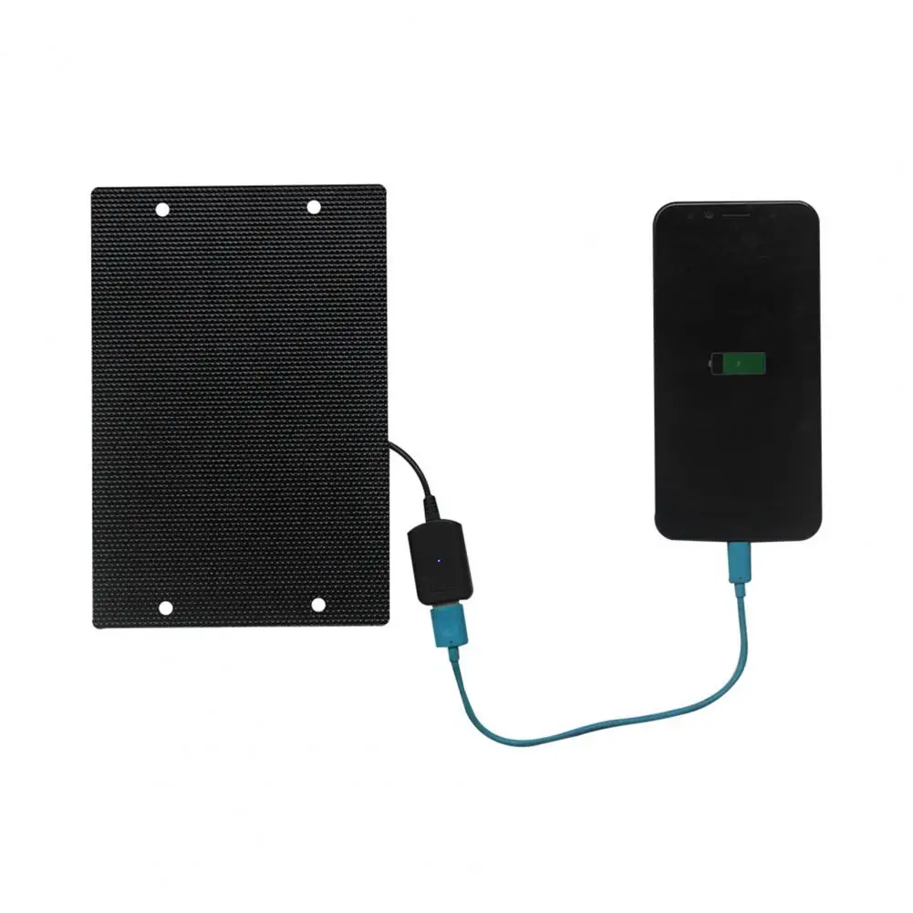 Portable Solar Panel 5w 5v Solar Panel Charger High Conversion Rate Usb Power Bank Ip65 Waterproof Overcharge Protection