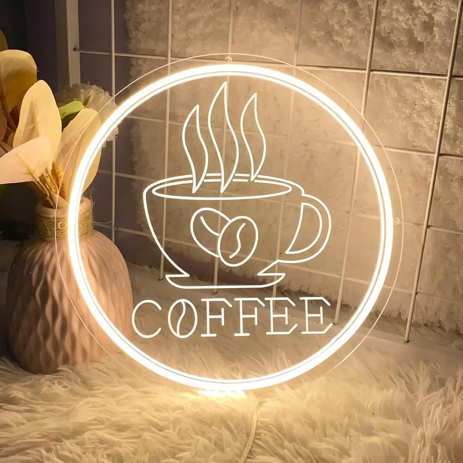 

LED Coffee Neon Sign Dimmable Neon Light for Coffee Bar Kitchen Coffee Station Shop Club Restaurant Hotel Gift for Coffee Lovers