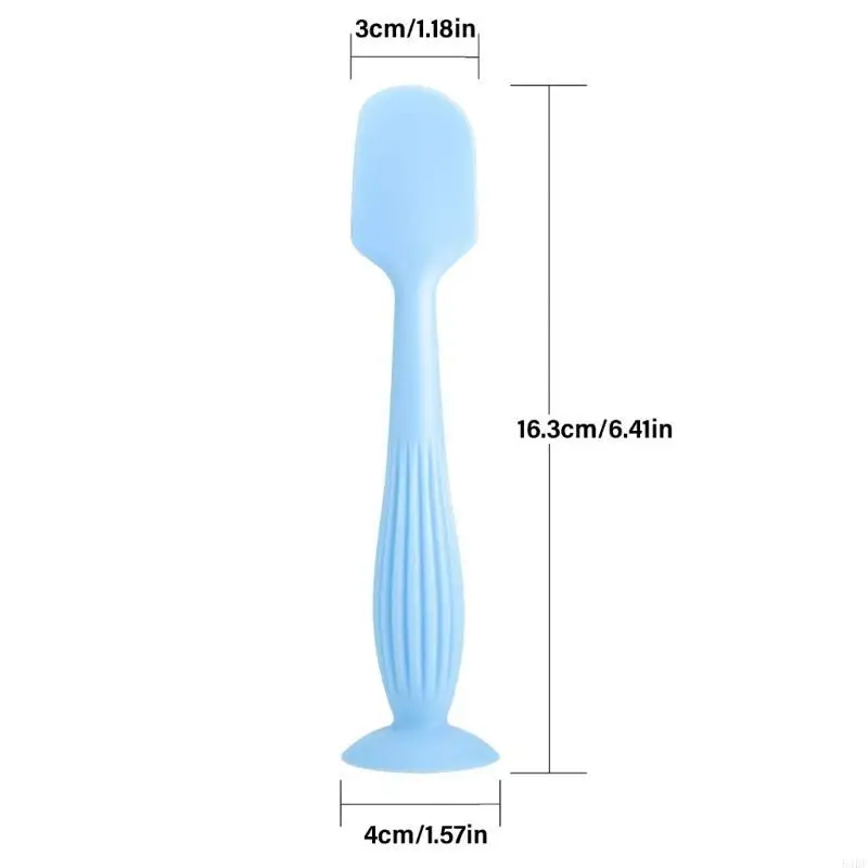 54DF Силиконовая ручная лопатка для крема для детского подгузника для деликатного нанесения с присоской для удобного хранения