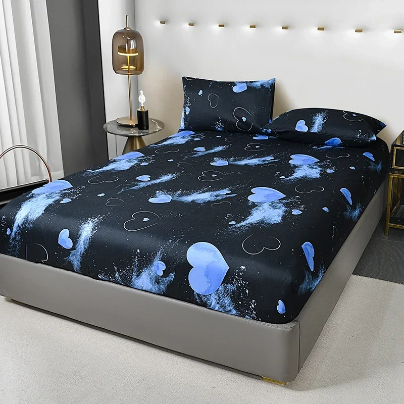 Wild Leopard Print Microfiber Bed Fitted Sheet - Comfort, Hypoallergenic, Twin/Full/Queen/King Size, Add a Bold Statement