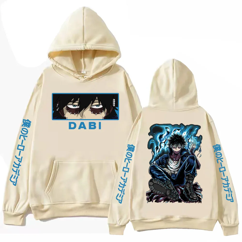 Anime meu herói academia dabi moletom com capuz harajuku pulôver tops homem mulher moletom presente fãs