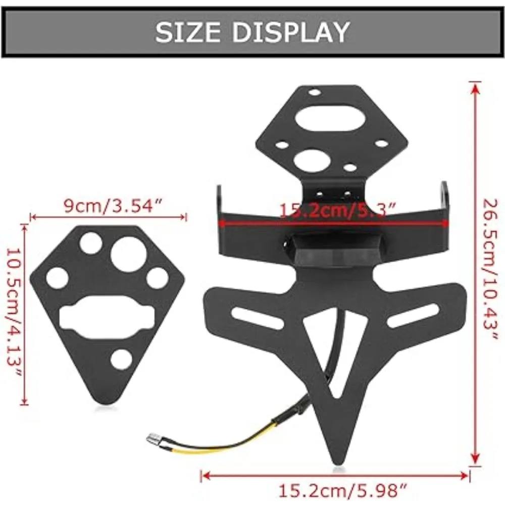 Motorcycle Accessories License Plate Holder Bracket Rear Tail Frame Fender For Triumph Street Triple 765R 765RS 2020-2024