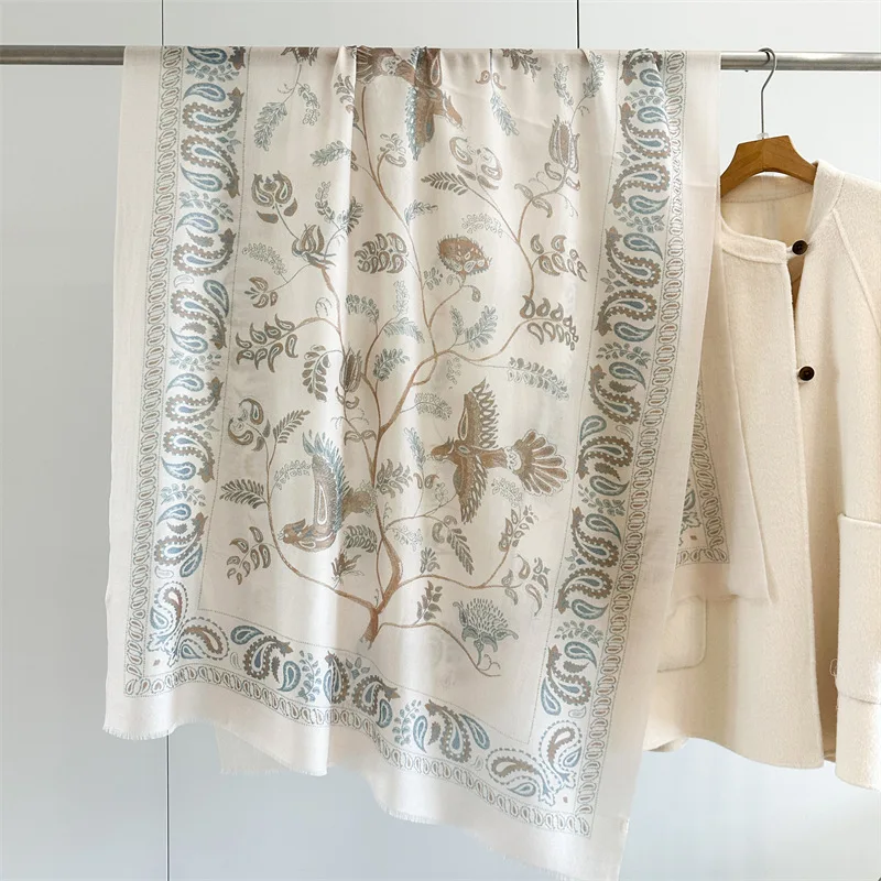 

100% Cashmere Tassels Long Shawls Scarfs For Women Winter Luxury Stoles Cashmere cape 200 100CM Femme Cachemire