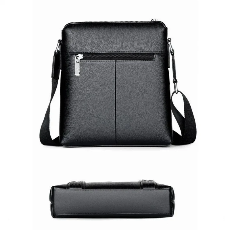 Men's PU Shoulder Bag Crossbody Business Travel Sling Bags Stylish Compact for Everyday Use