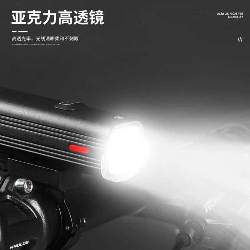 Waterproof LED Mountain Bike Front Light Type-C Charging High Bright Outdoor Night Riding Bicycle Cycling Headlamp