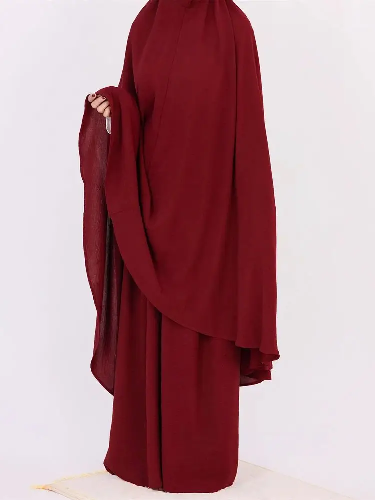 Vestido de Ramadán Khimar para mujer, Abaya de Arabia Saudita, Turquía, Islam, Hijab musulmán, ropa de oración, Kebaya