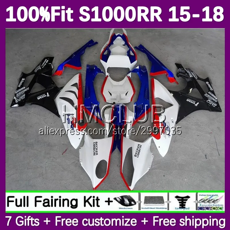 Injection Fairing For BMW S 1000RR 1000 RR CC S1000RR 15 16 17 18 72No.11 S1000 RR 2015 2016 2017 2018 OEM Body Kit Red white