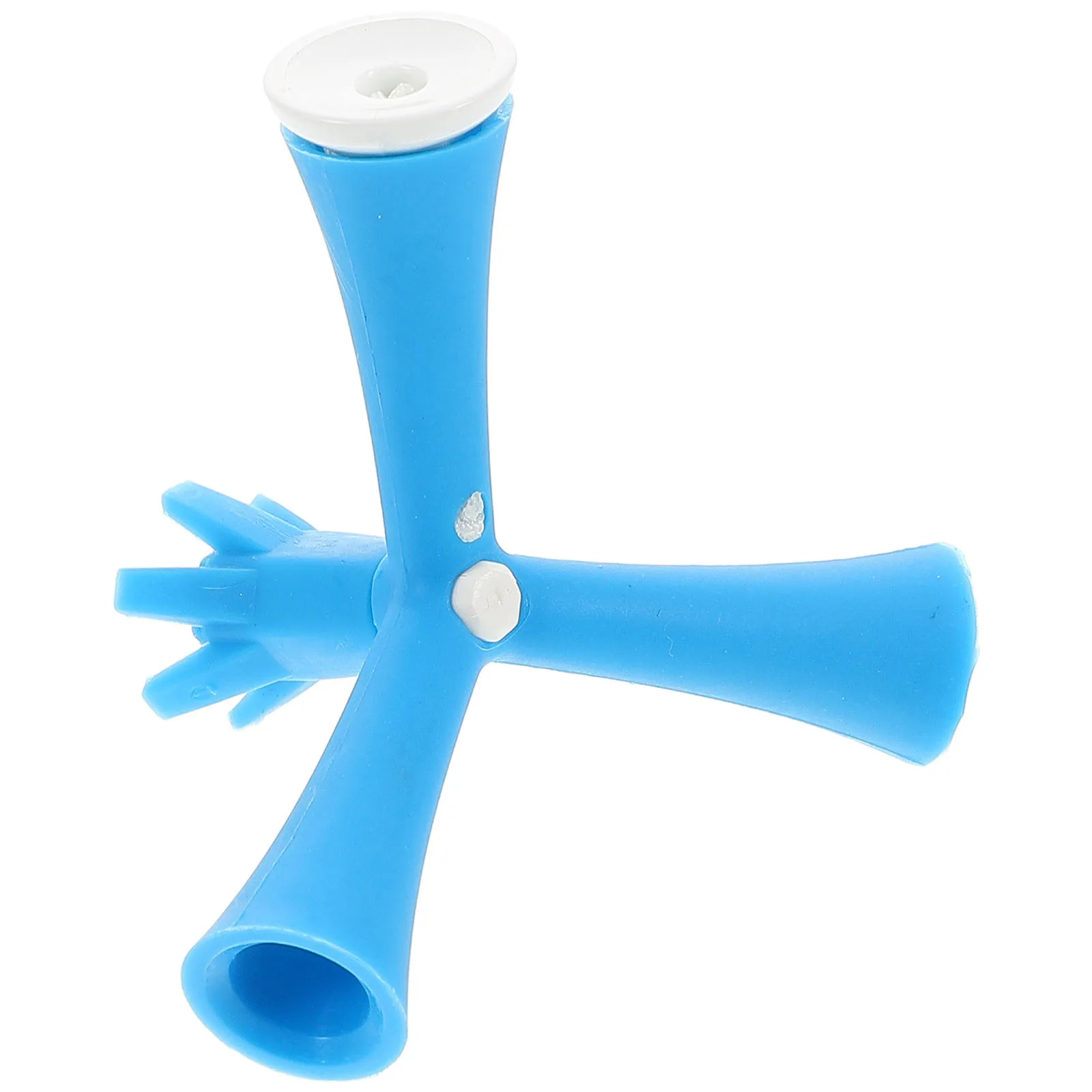 

Golf Ball Tee Adjustable Height Portable Anti-Flying Golf Practice Stand for Training Driving Range Mat Use Blue